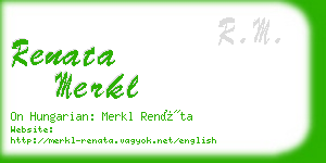 renata merkl business card